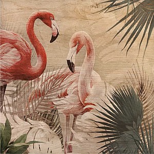 Tropical Flamingos πίνακας διακόσμησης M