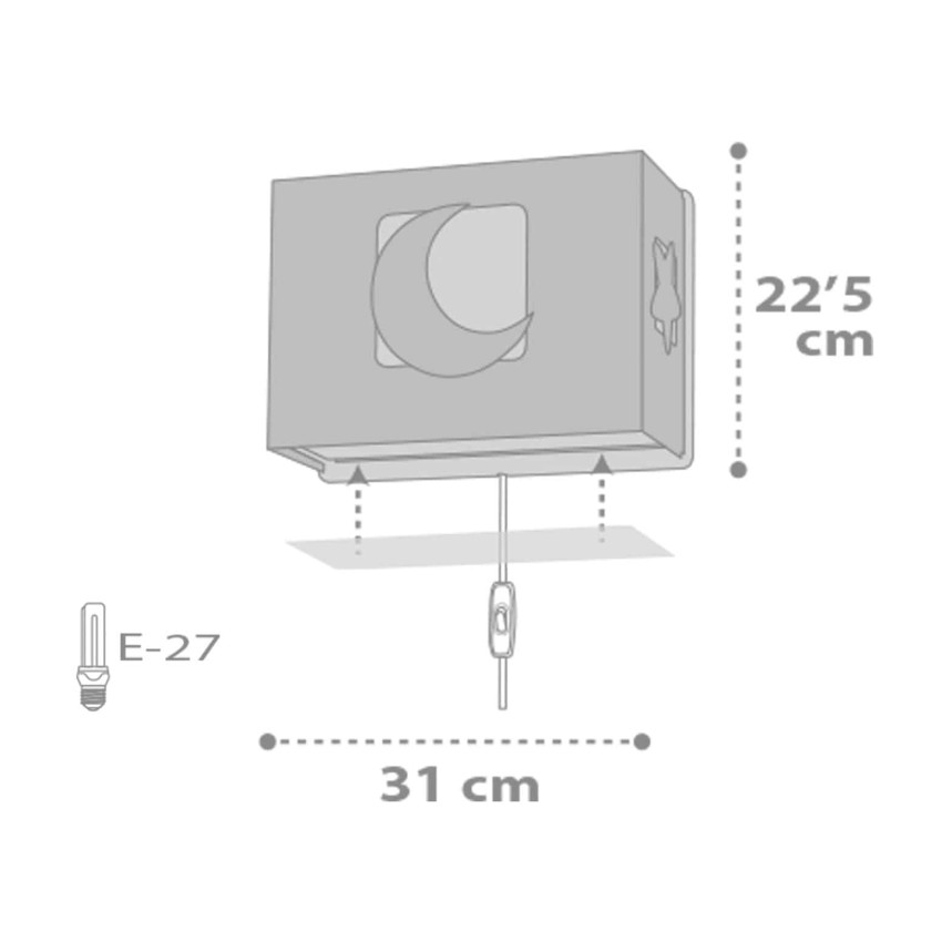MoonLight Green τρίφωτο οροφής ράγας NH