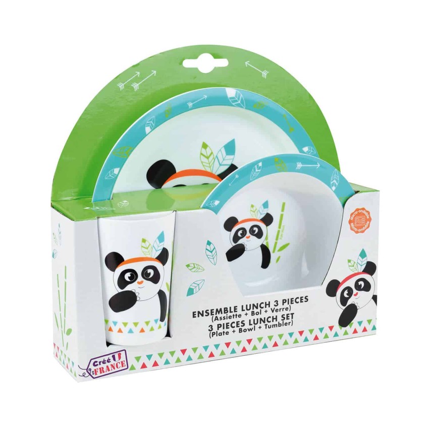 Indian Panda παιδικό σερβίτσιο φαγητού
