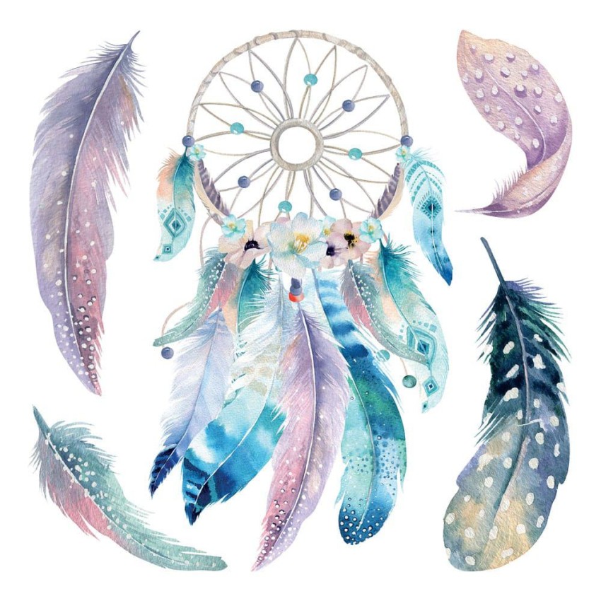 Watercolour Dreamcatcher αυτοκόλλητα τοίχου