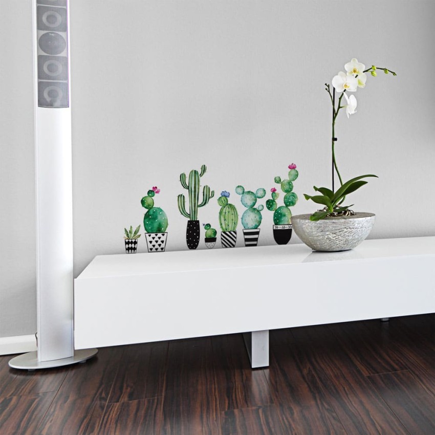 Watercolour Cactus αυτοκόλλητα τοίχου βινυλίου