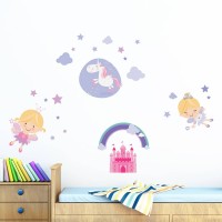 Happy Fairies αυτοκόλλητα τοίχου L