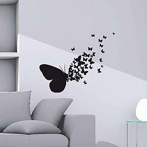 Butterflies Silhouettes αυτοκόλλητα τοίχου βινυλίου M