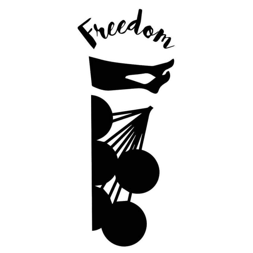 Freedom αυτοκόλλητα τοίχου S