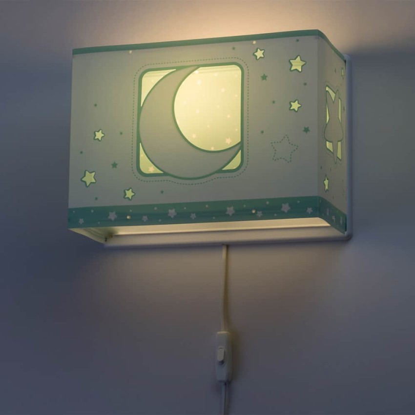 MoonLight Green απλίκα τοίχου διπλού τοιχώματος [H]