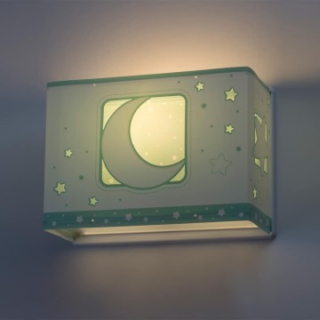 MoonLight Green απλίκα τοίχου διπλού τοιχώματος [H]