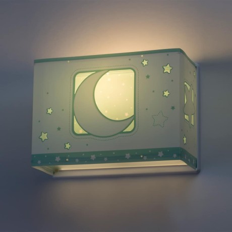 MoonLight Green απλίκα τοίχου διπλού τοιχώματος [H]