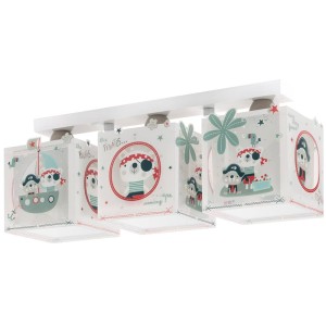 The Pirates τρίφωτο παιδικό φωτιστικό οροφής