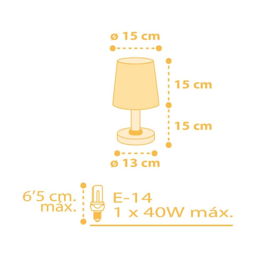 Starlight Yellow κομοδίνου φωτιστικό A