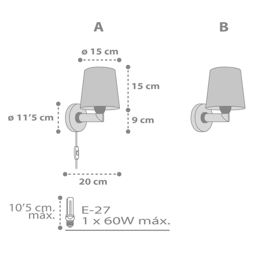 Starlight White απλίκα τοίχου B