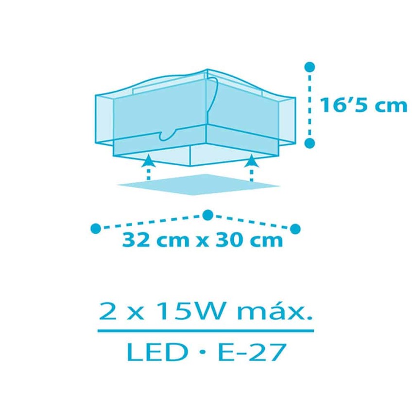 Little Shark πλαφονιέρα οροφής