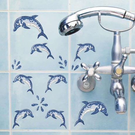 Dolphins αυτοκόλλητα τοίχου βινυλίου