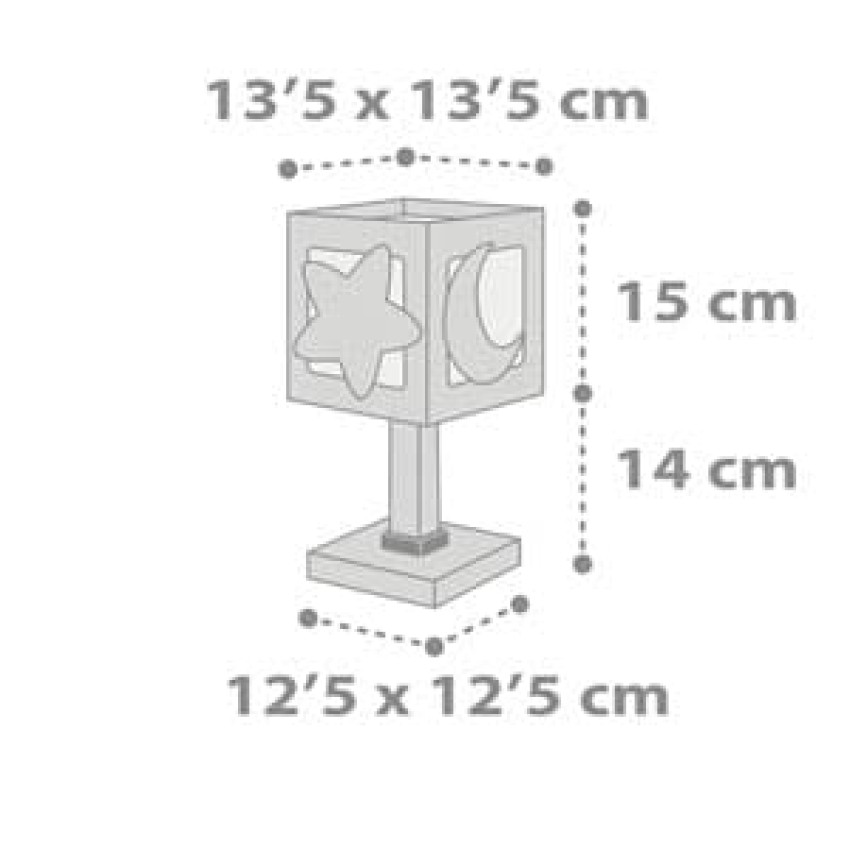 MoonLight Green κομοδίνου παιδικό φωτιστικό H