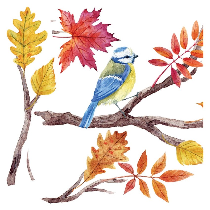 Autumn Branch αυτοκόλλητα τοίχου βινυλίου Autumn Branch αυτοκόλλητα τοίχου βινυλίου