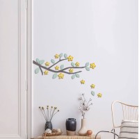 Yellow Branch αφρώδη αυτοκόλλητα τοίχου  M