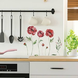 Poppies αυτοκόλλητα τοίχου βινυλίου