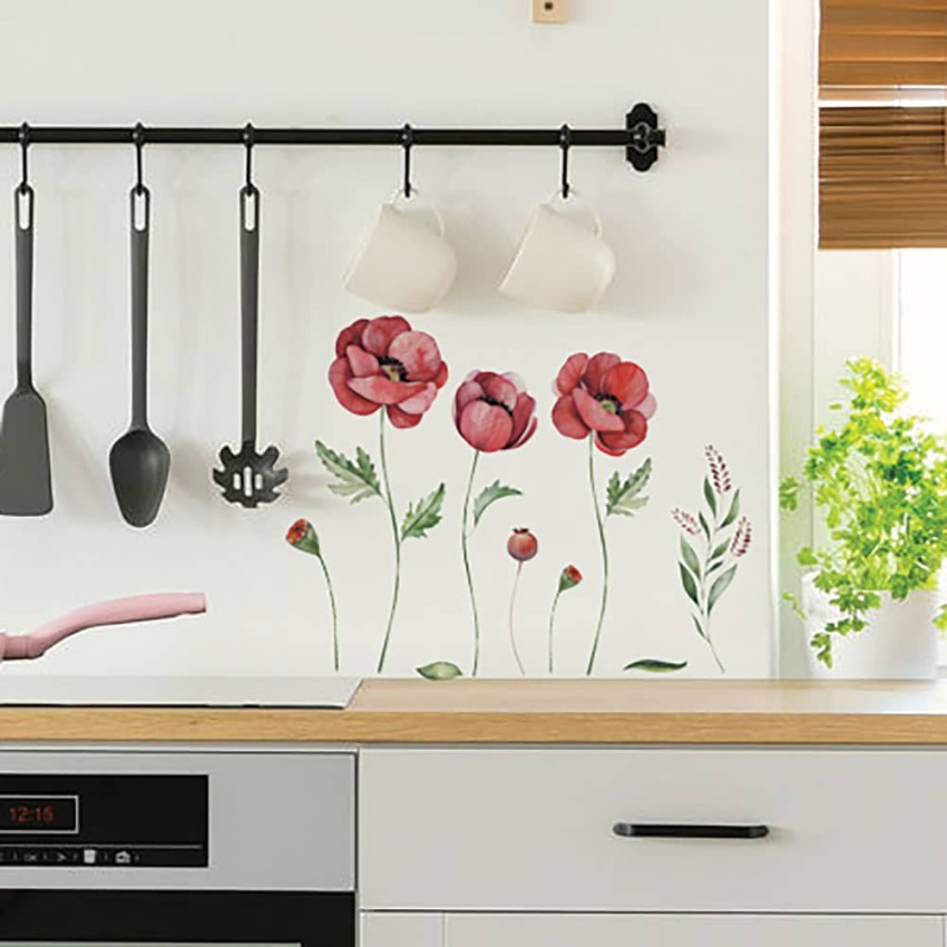 Poppies αυτοκόλλητα τοίχου βινυλίου