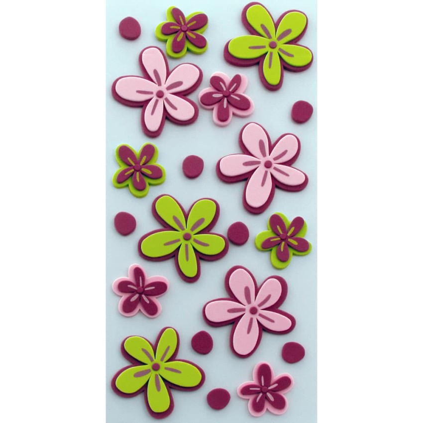 Little Flowers αφρώδη αυτοκόλλητα τοίχου S