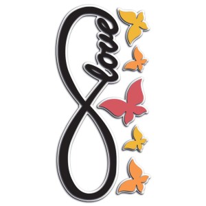 Infinity αφρώδη αυτοκόλλητα τοίχου S