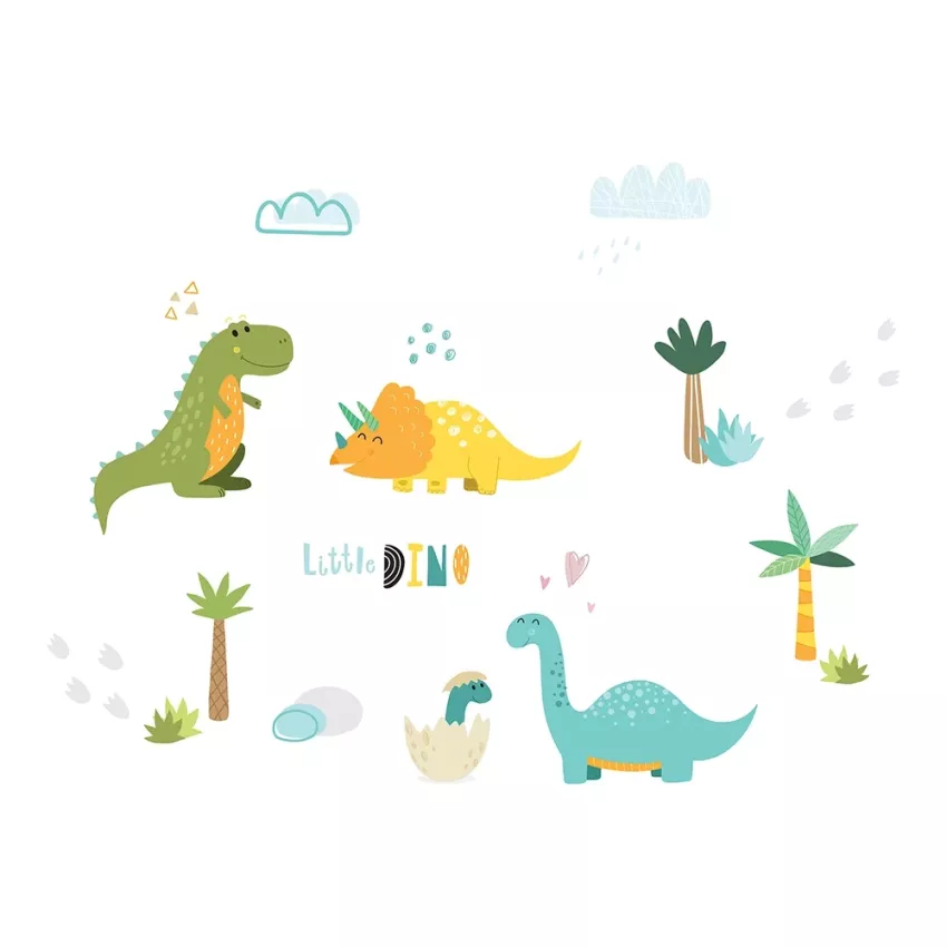 Dinosaurs αυτοκόλλητα τοίχου XL