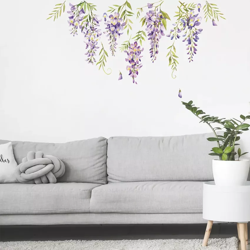 Wisteria αυτοκόλλητα τοίχου βινυλίου