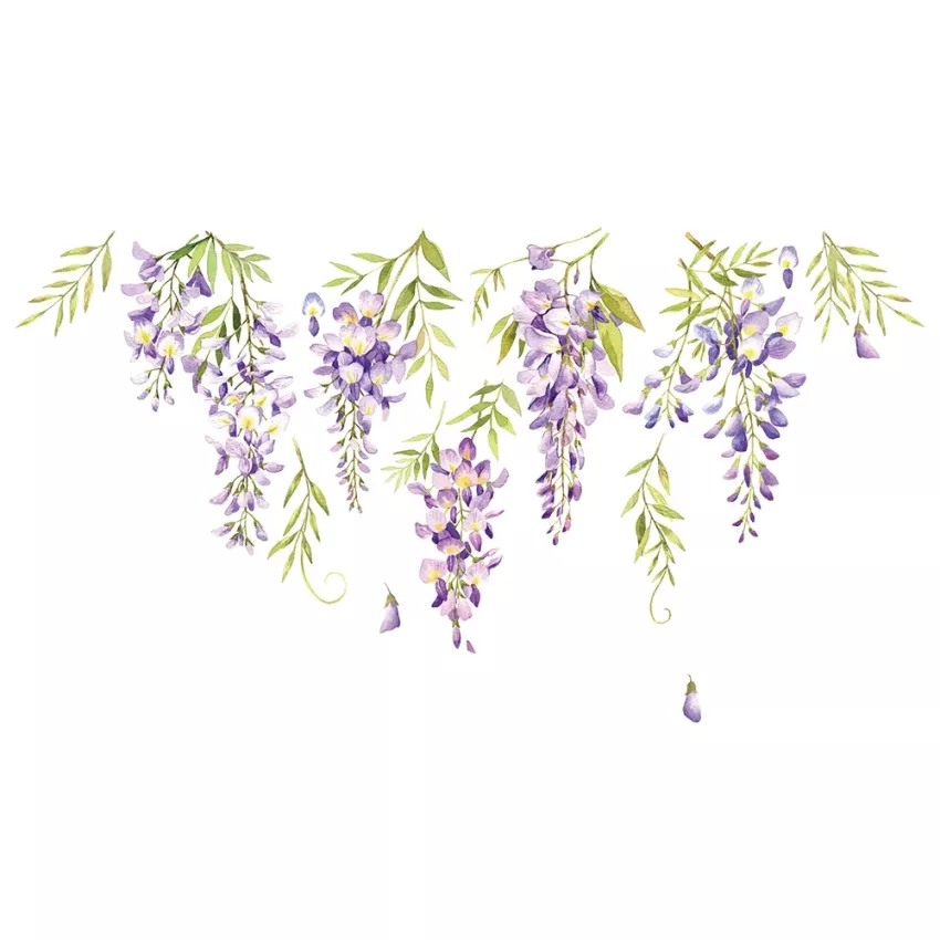 Wisteria αυτοκόλλητα τοίχου βινυλίου