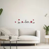 Love αυτοκόλλητα τοίχου βινυλίου S
