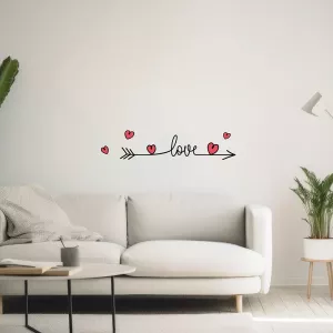 Love αυτοκόλλητα τοίχου βινυλίου S