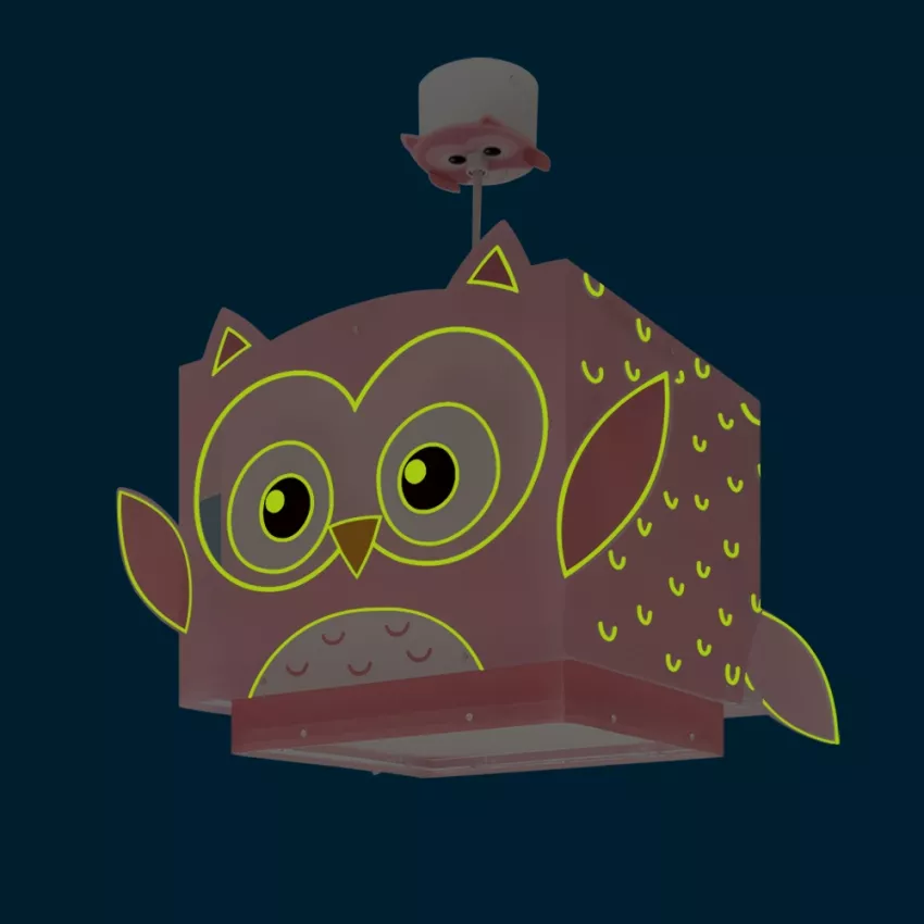 Little Pink Owl παιδικό φωτιστικό οροφής