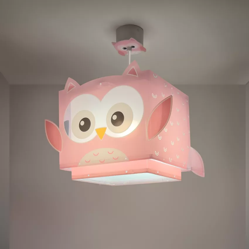 Little Pink Owl παιδικό φωτιστικό οροφής