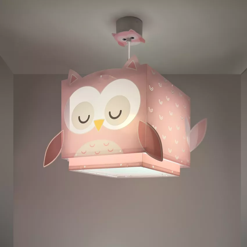 Little Pink Owl παιδικό φωτιστικό οροφής