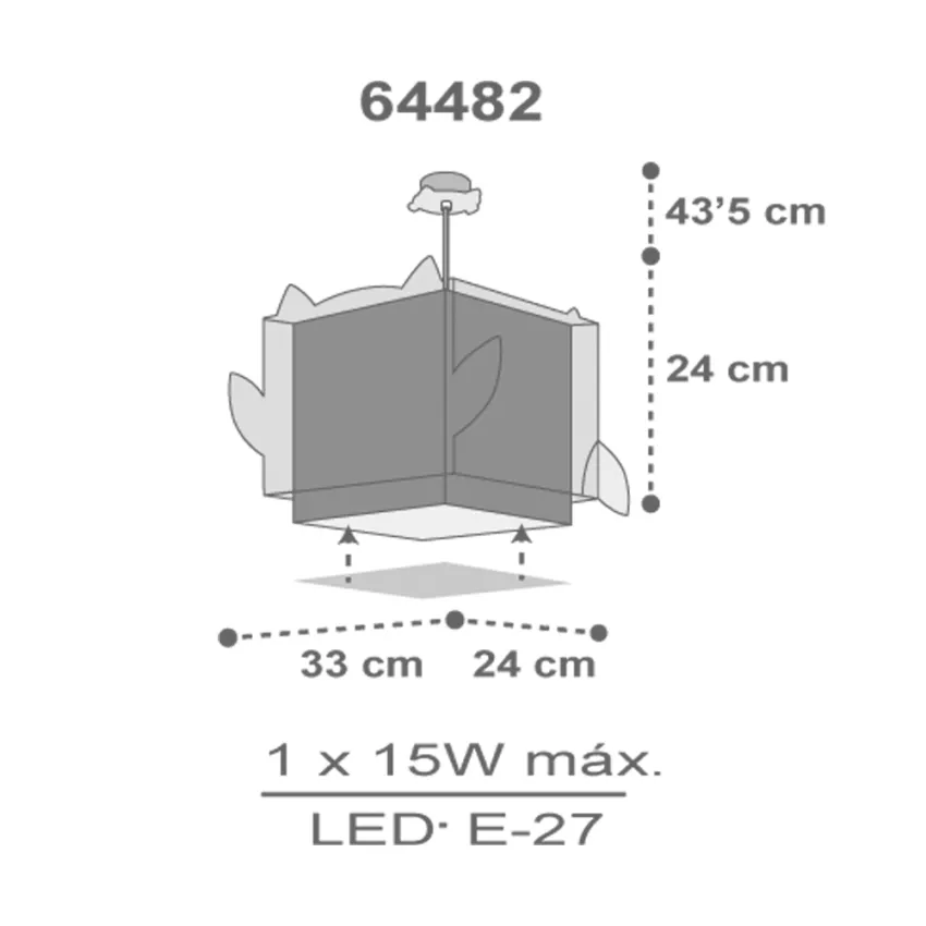 Little Pink Owl παιδικό φωτιστικό οροφής