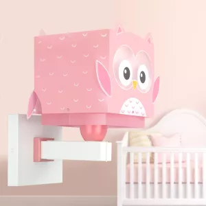 Little Pink Owl απλίκα τοίχου