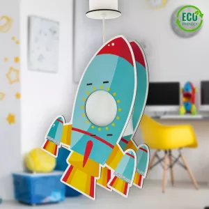 Rocket MDF παιδικό φωτιστικό οροφής