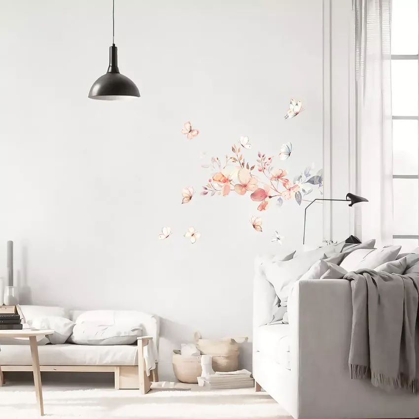 Flowering Vintage Branch αυτοκόλλητα τοίχου