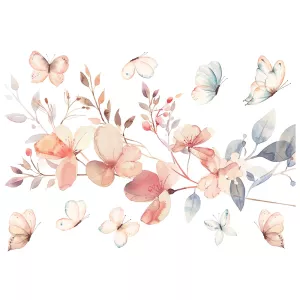 Flowering Vintage Branch αυτοκόλλητα τοίχου