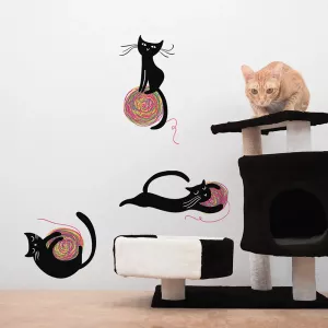 Joyful Cats αυτοκόλλητα τοίχου