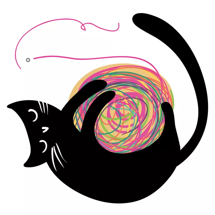 Joyful Cats αυτοκόλλητα τοίχου