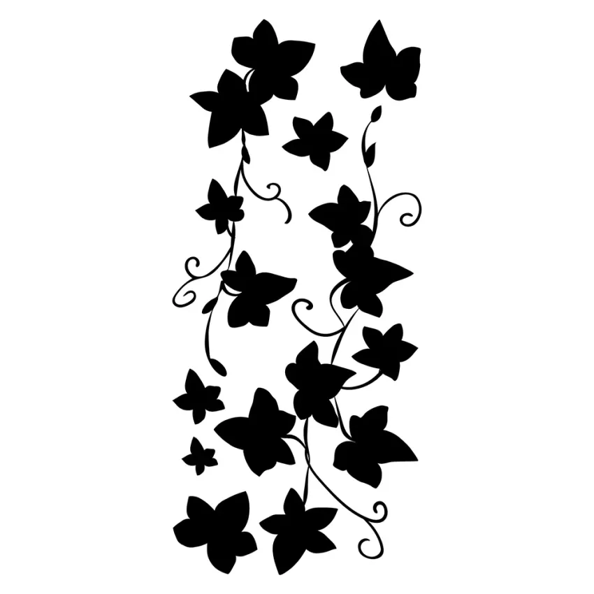 Ivy Silhouette αυτοκόλλητα τοίχου