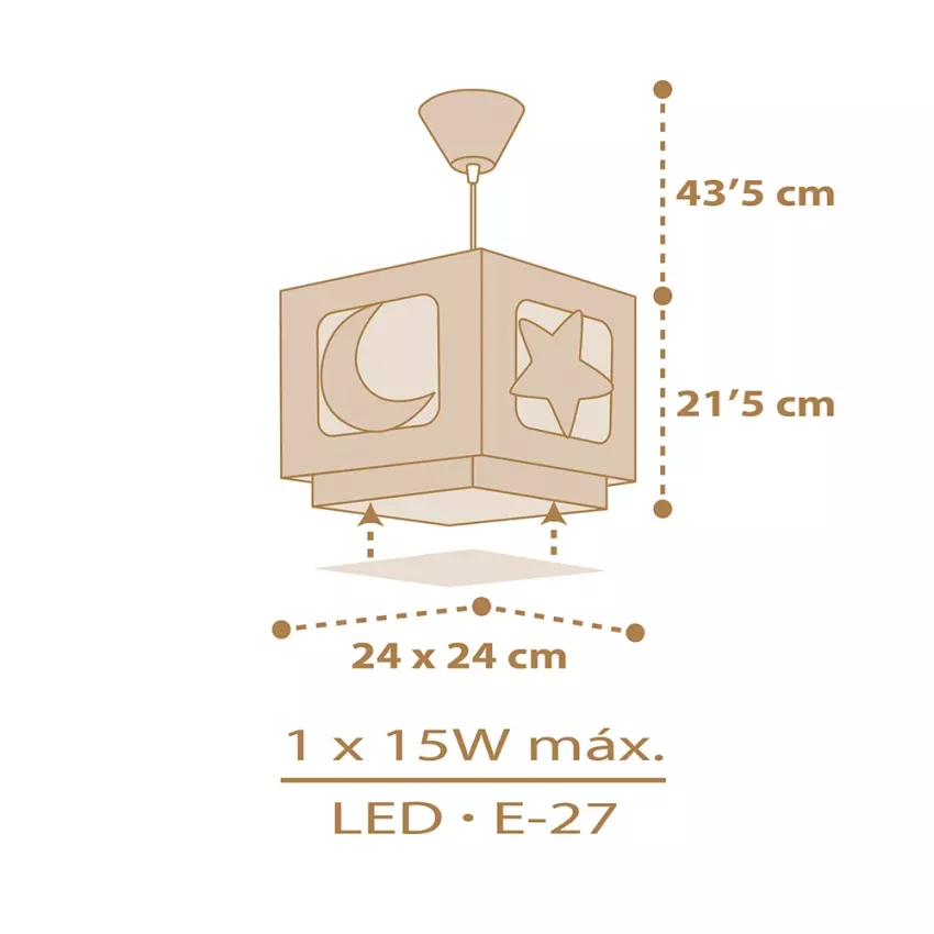 MoonLight Beige παιδικό φωτιστικό B