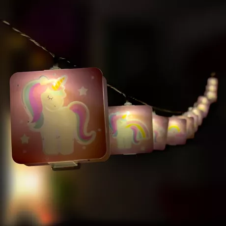 Unicorns γιρλάντα παιδικό φωτιστικό