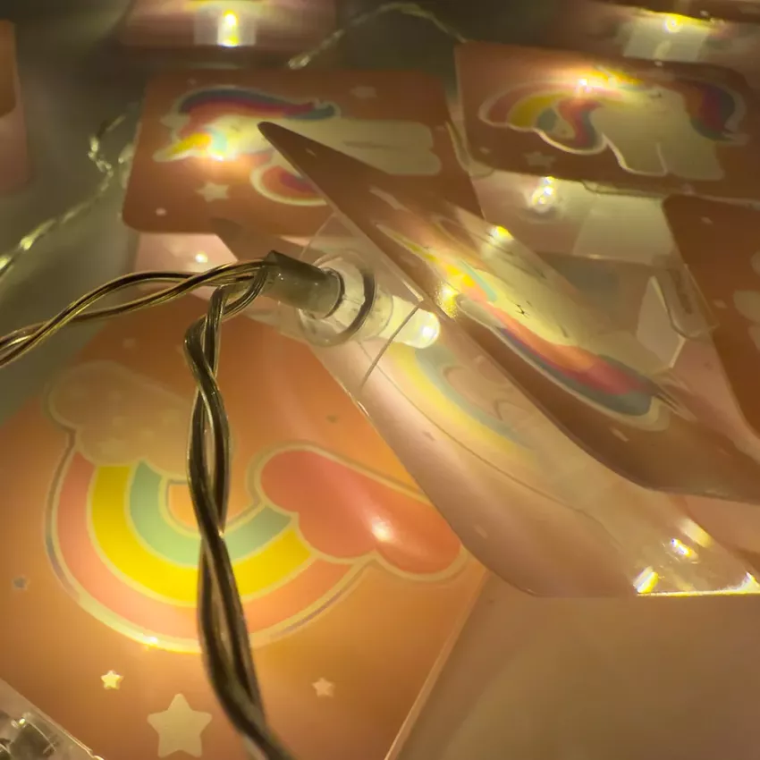 Unicorns γιρλάντα παιδικό φωτιστικό