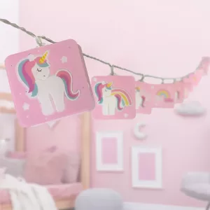 Unicorns γιρλάντα παιδικό φωτιστικό
