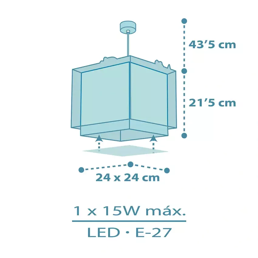 Baby Dinos κρεμαστό φωτιστικό οροφής για παιδικό δωμάτιο