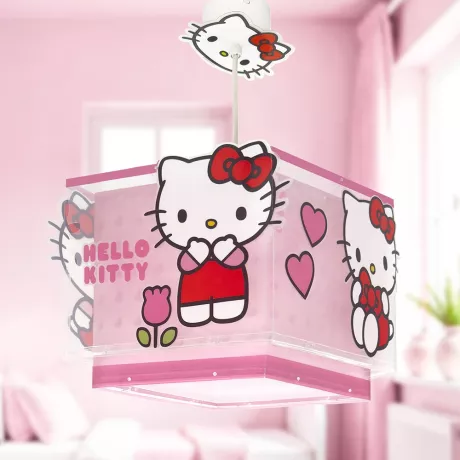 Hello Kitty Παιδικό Κρεμαστό Φωτιστικό Οροφής E27 24x24 εκ
