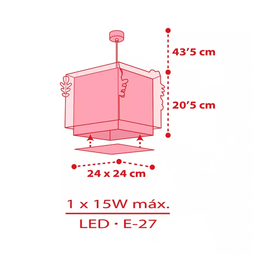 Hello Kitty κρεμαστό παιδικό φωτιστικό οροφής