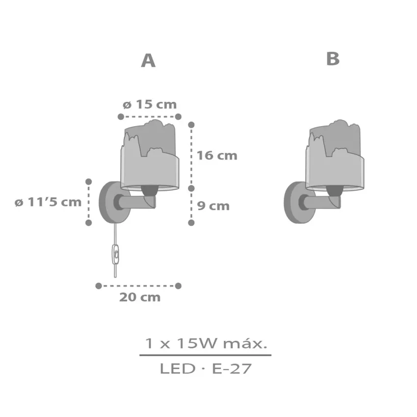Snoopy απλίκα τοίχου