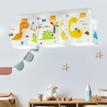 Dinos τρίφωτο παιδικό φωτιστικό