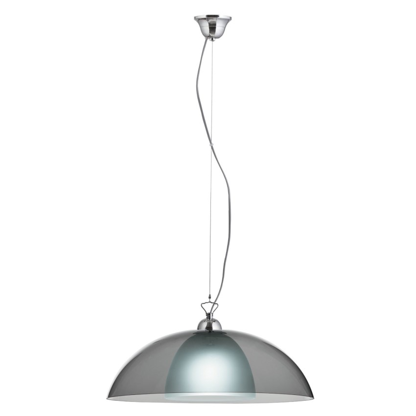 Plexiglass & Γυαλί φιμέ διάφανο μονόφωτο φωτιστικό Φ40