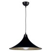 Plexiglass Pental κρεμαστό φωτιστικό μονόφωτο σε μαύρο/χρυσό Ε27 Φ42